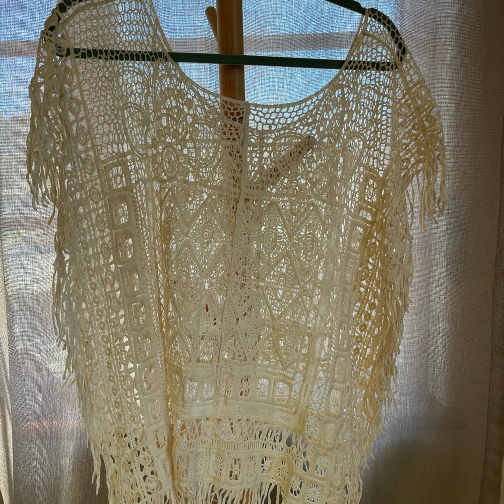 Lace poncho